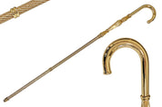Luxury Gold plated 24K walking stick encrusted with thousands of crystals