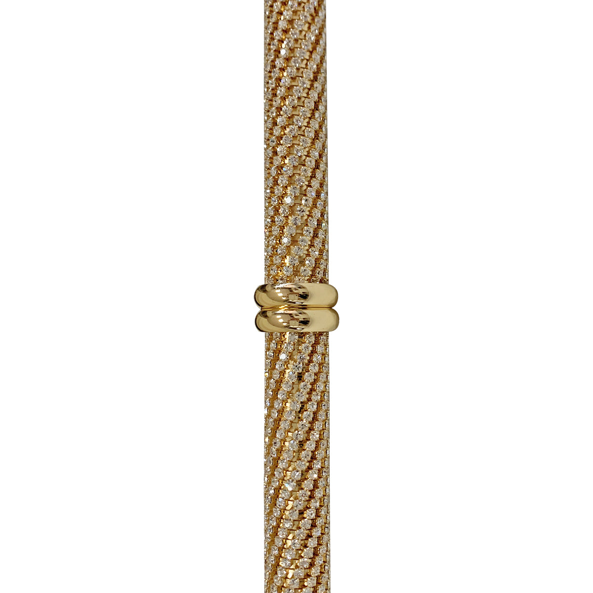 Luxury Gold plated 24K walking stick encrusted with thousands of crystals