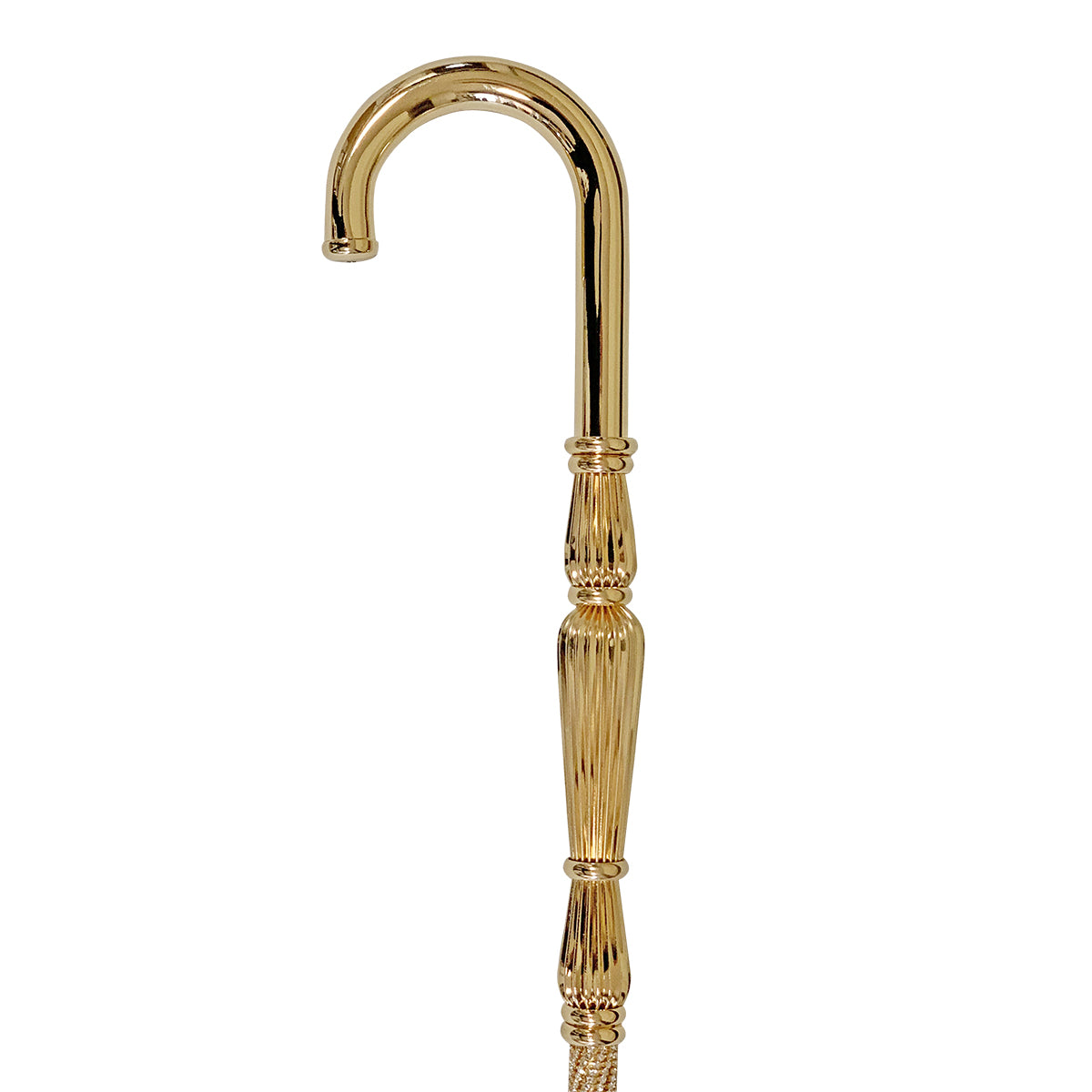 Luxury Gold plated 24K walking stick encrusted with thousands of crystals