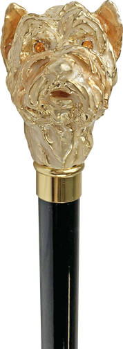Exclusive gold plated and Hand enamelled dog