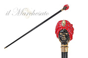Colorful "Testa di moro" Walking stick - Woman