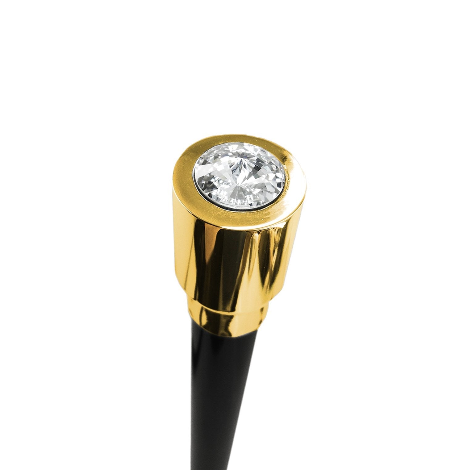 Luxurious 24K goldplated Walking Stick for Ceremonies - IL MARCHESATO LUXURY UMBRELLAS, CANES AND SHOEHORNS