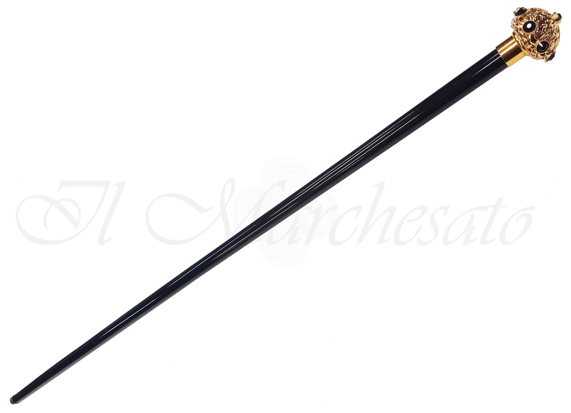 Fine Walking Sticks - Black Swarovski Strass - il-marchesato