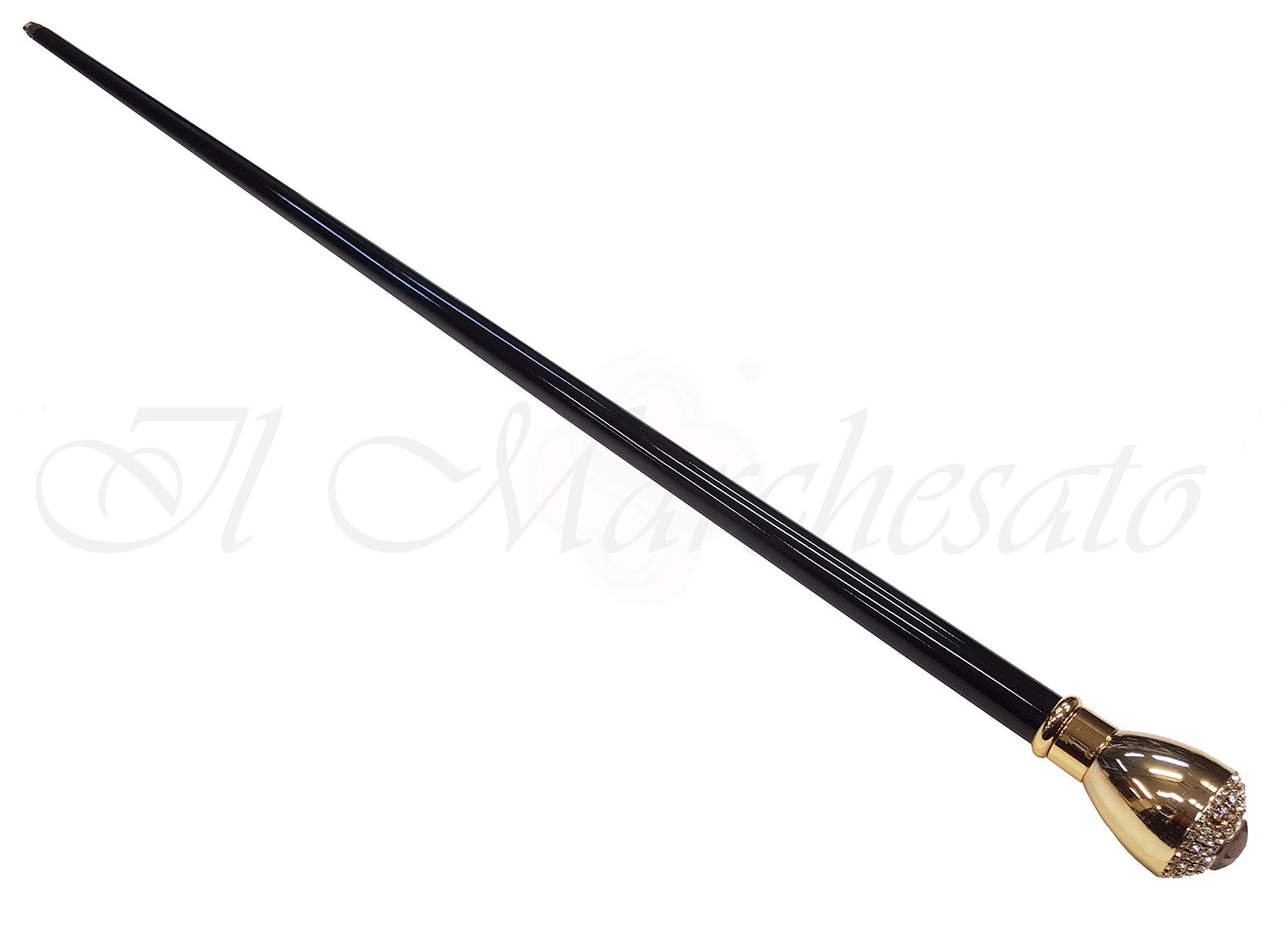 Luxurious Walkingsticks - Swarovski Crystal Encrusted Knob - il-marchesato