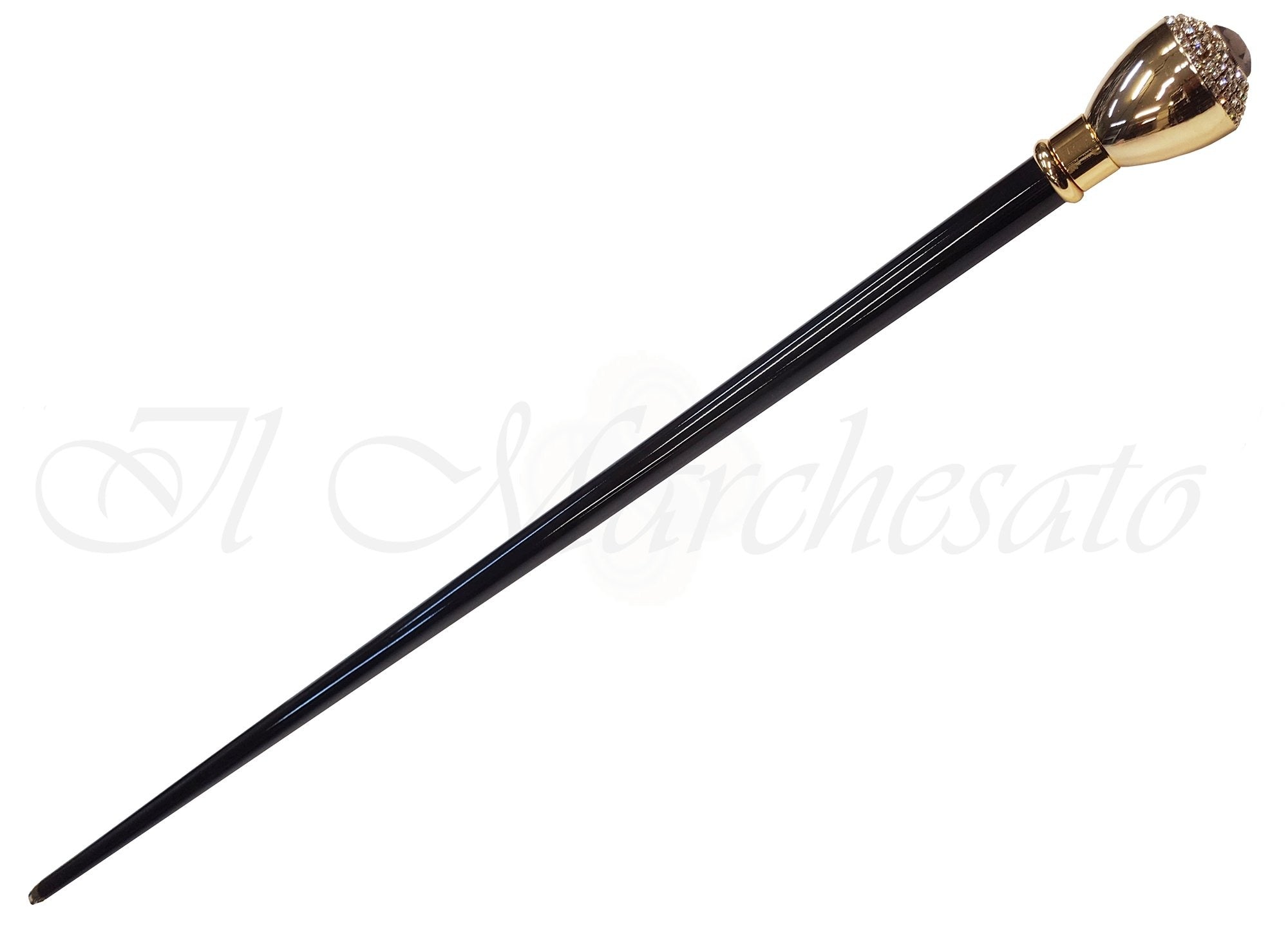 Luxurious Walkingsticks - Swarovski Crystal Encrusted Knob - il-marchesato