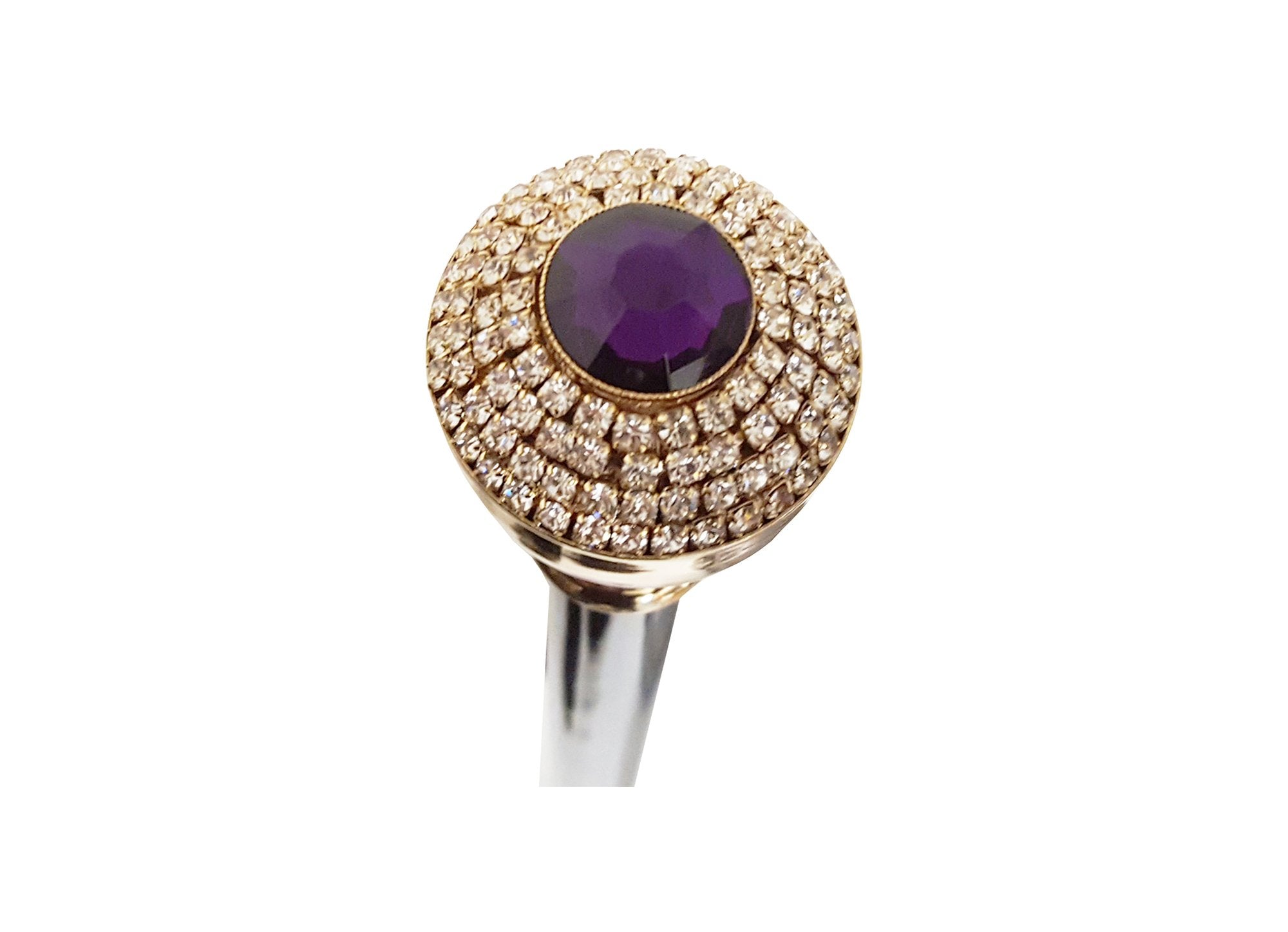 Luxurious Walkingsticks - Swarovski Crystal Encrusted Knob - il-marchesato