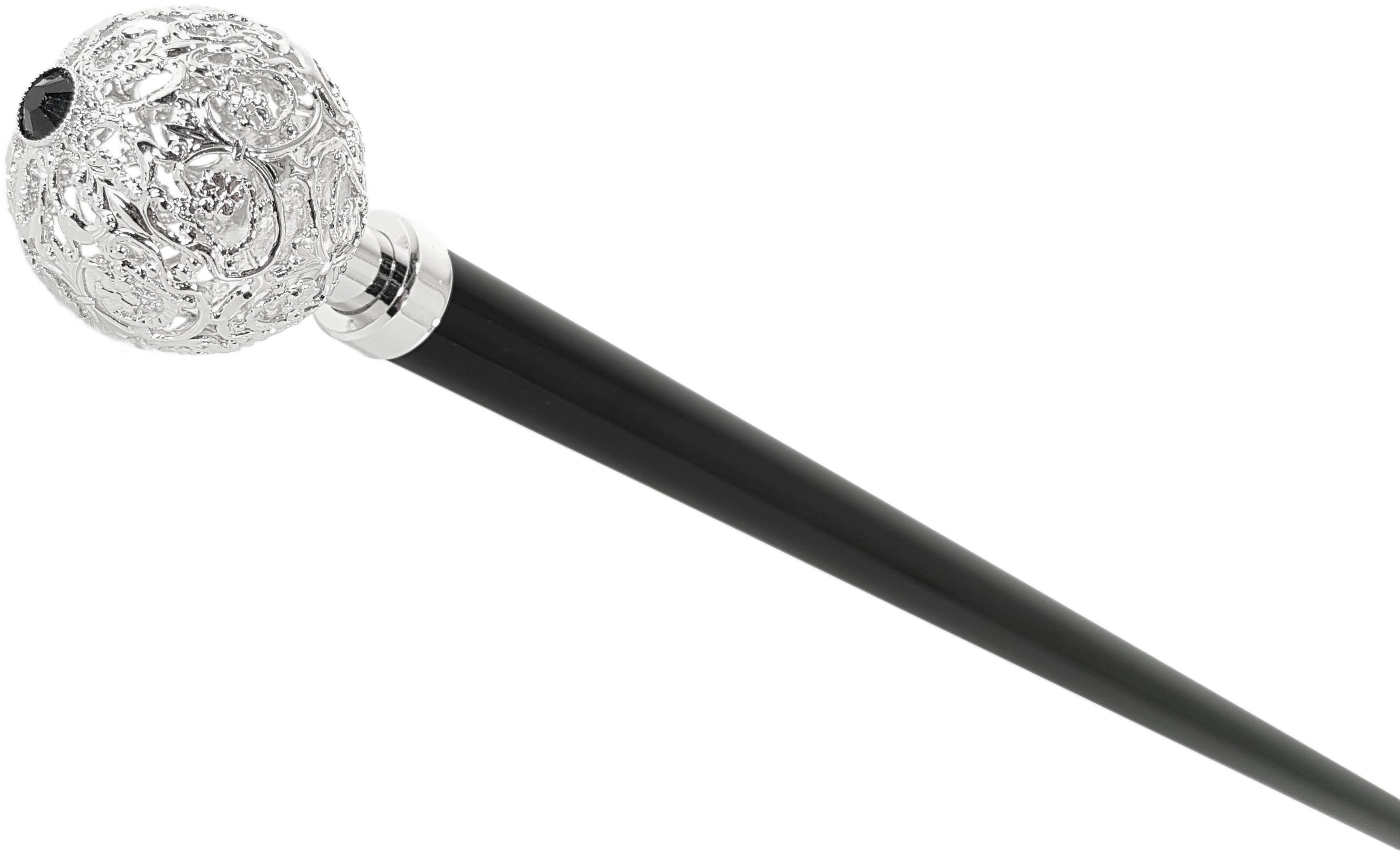 Fine Evening Cane - Filigree Sphere - il-marchesato