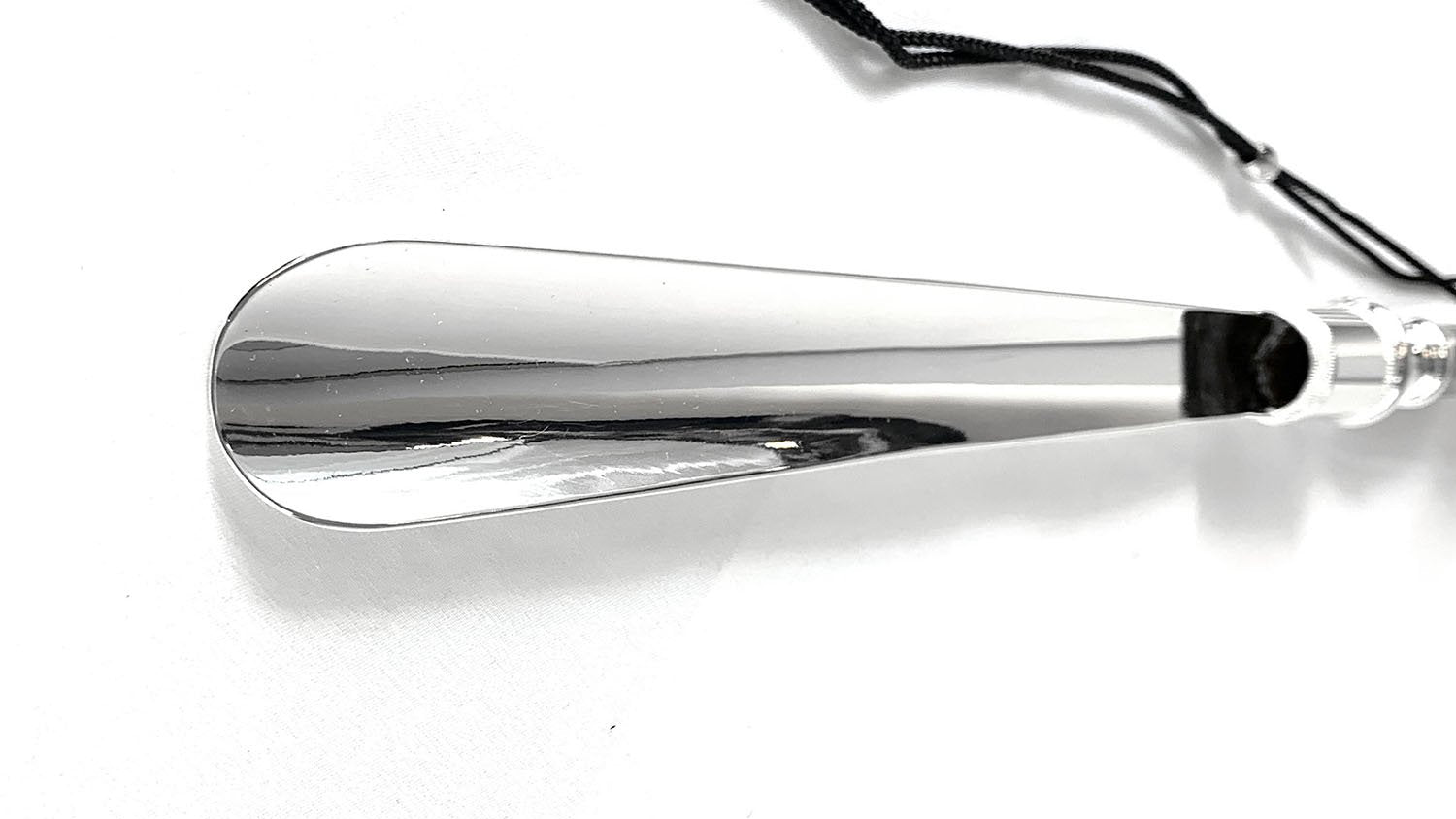 Silver-Plated Luxury Shoehorn with Brass Tongue - IL MARCHESATO LUXURY UMBRELLAS, CANES AND SHOEHORNS