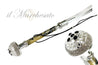 Silver-Plated Luxury Shoehorn with Brass Tongue - IL MARCHESATO LUXURY UMBRELLAS, CANES AND SHOEHORNS
