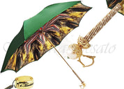 Awesome Green Women's Umbrella with Printed Geometric Design - il-marchesato