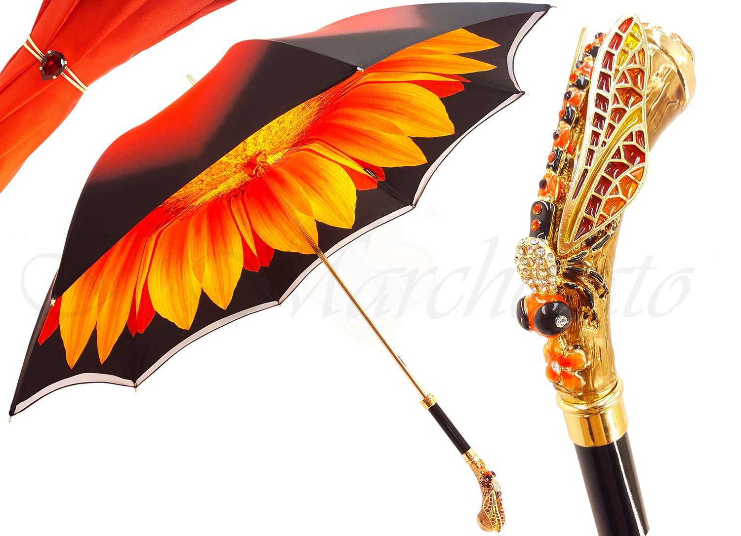 il Marchesato Luxury Dragonfly Umbrella, Double Cloth - il-marchesato
