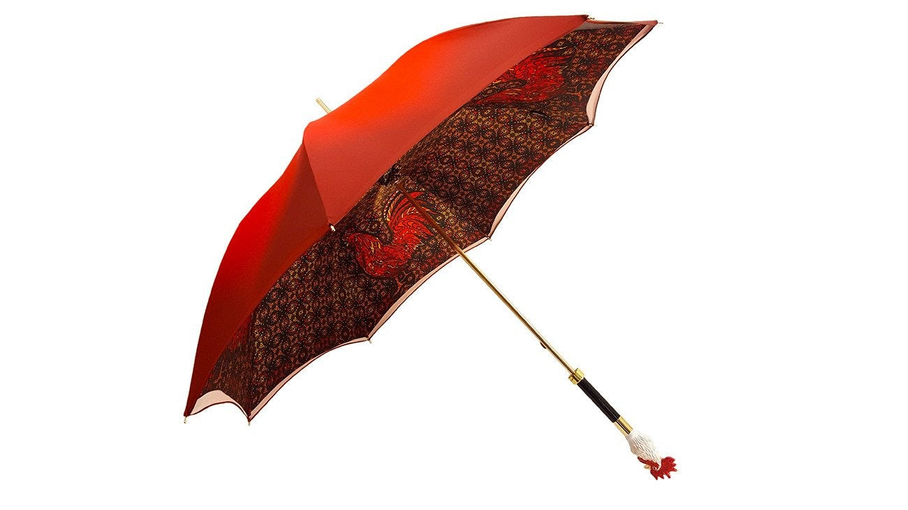 il Marchesato Rooster Umbrella Fashionable Double Canopy