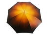 Beautiful Double Canopy Umbrella in a Luxurious Brown Colored Satin Polyester Fabric - il-marchesato