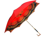Luxurious Red Umbrella, Double Cloth - Abstract Design - il-marchesato
