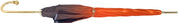 Beautiful Double Canopy Umbrella in a Luxurious Orange Satin - il-marchesato