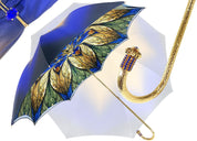 Luxurious Blue Umbrella, Double Cloth - Abstract Design - il-marchesato