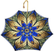 Luxurious Blue Umbrella, Double Cloth - Abstract Design - il-marchesato