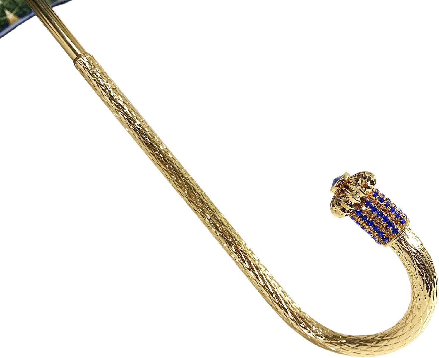 Luxurious Blue Umbrella, Double Cloth - Abstract Design - il-marchesato