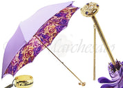 Lilac Flowers Umbrella, Double Cloth - il-marchesato