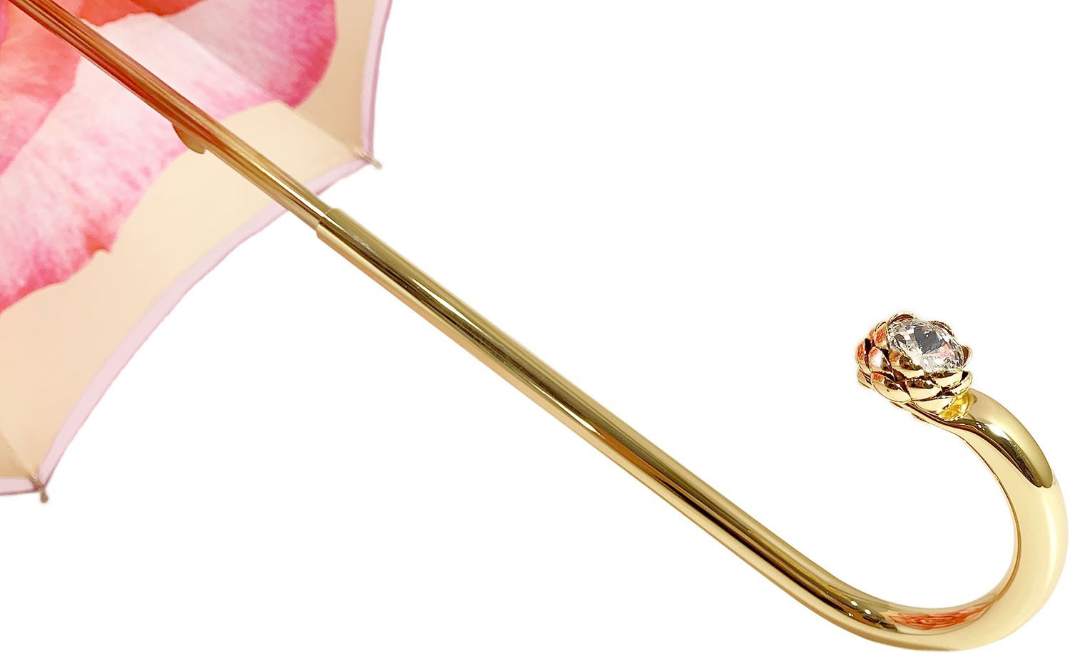 Pink Umbrella With Rose Design - il-marchesato