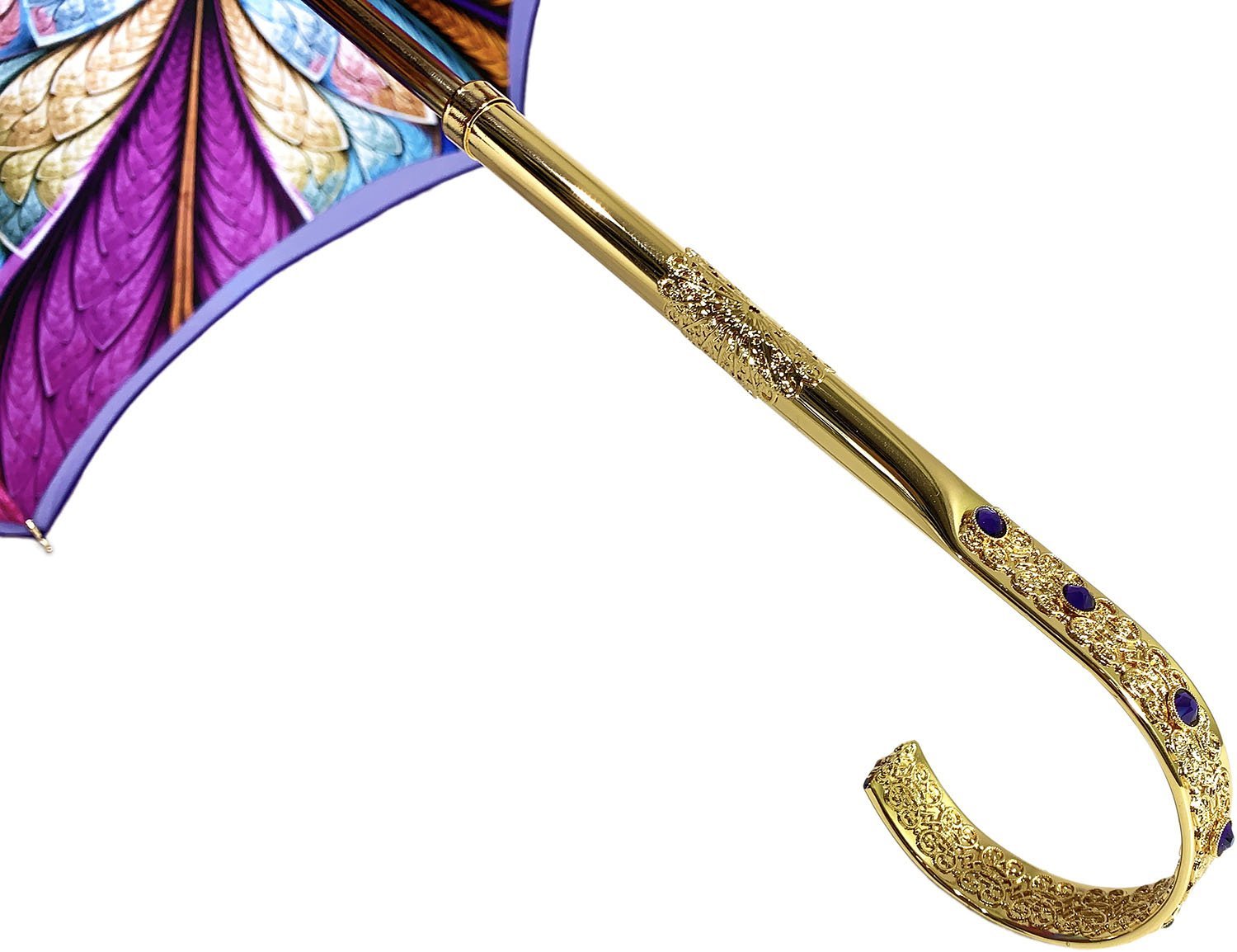 Fantastic Double Canopy Luxury purple Umbrella - il-marchesato