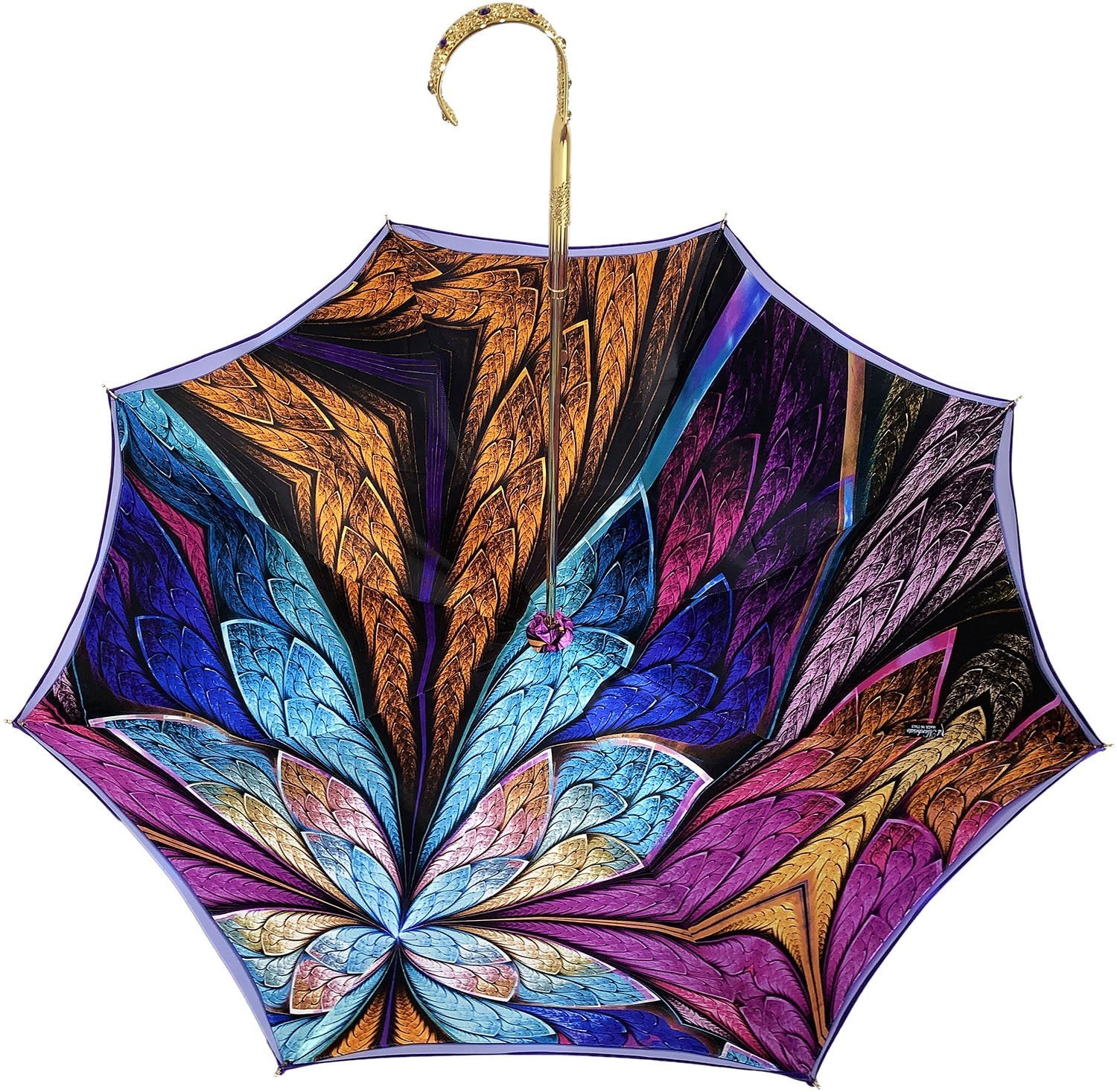 Fantastic Double Canopy Luxury purple Umbrella - il-marchesato