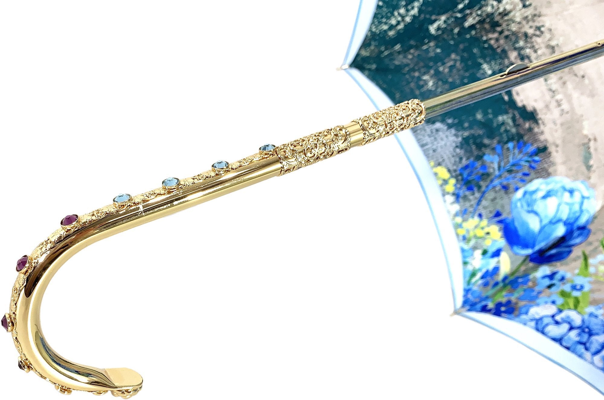 il Marchesato Luxury Peacock Umbrella - il-marchesato