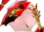Handmade Double Cloth Umbrella Exclusive Savannah Design - il-marchesato