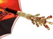Handmade Double Cloth Umbrella Exclusive Savannah Design - il-marchesato
