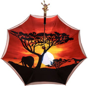 Handmade Double Cloth Umbrella Exclusive Savannah Design - il-marchesato
