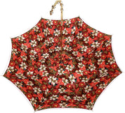 il Marchesato Red Flowered Umbrella - il-marchesato