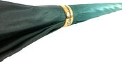 Beautiful Double Canopy Umbrella in a Luxurious Green Satin - il-marchesato
