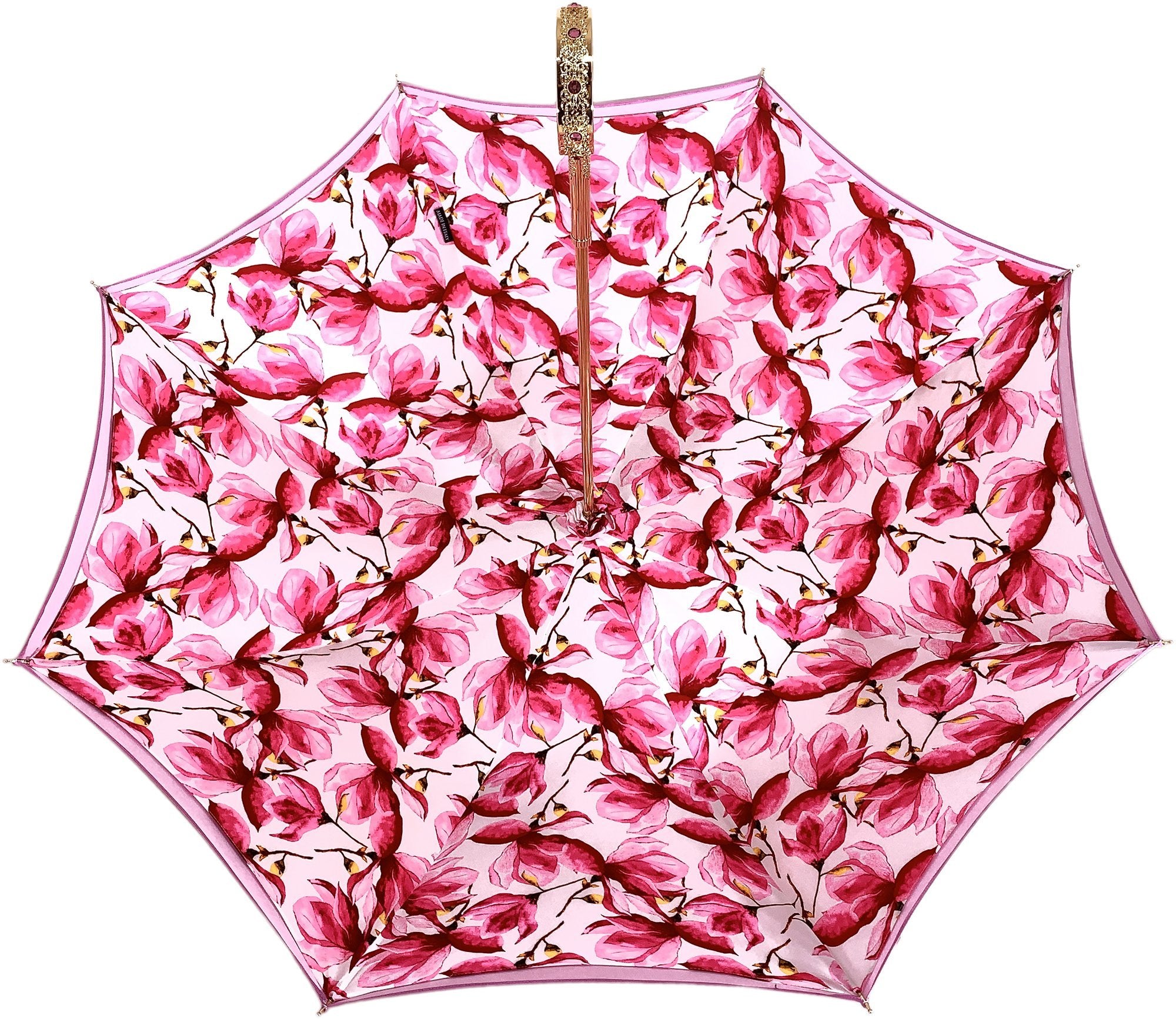 Lovely Shade Fuchsia/Pink Umbrella - Exclusive Flower Design - il-marchesato