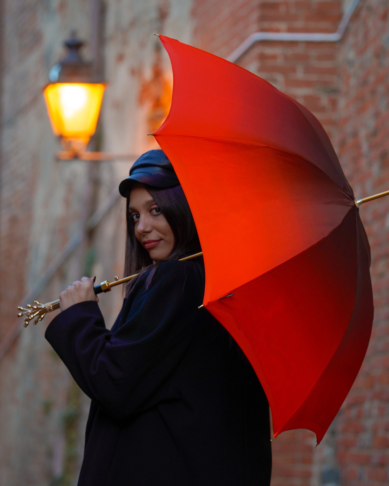 Elegant Burgundy Dot's Umbrella – ilMarchesato - Luxury Umbrellas, Canes  and Shoehorns