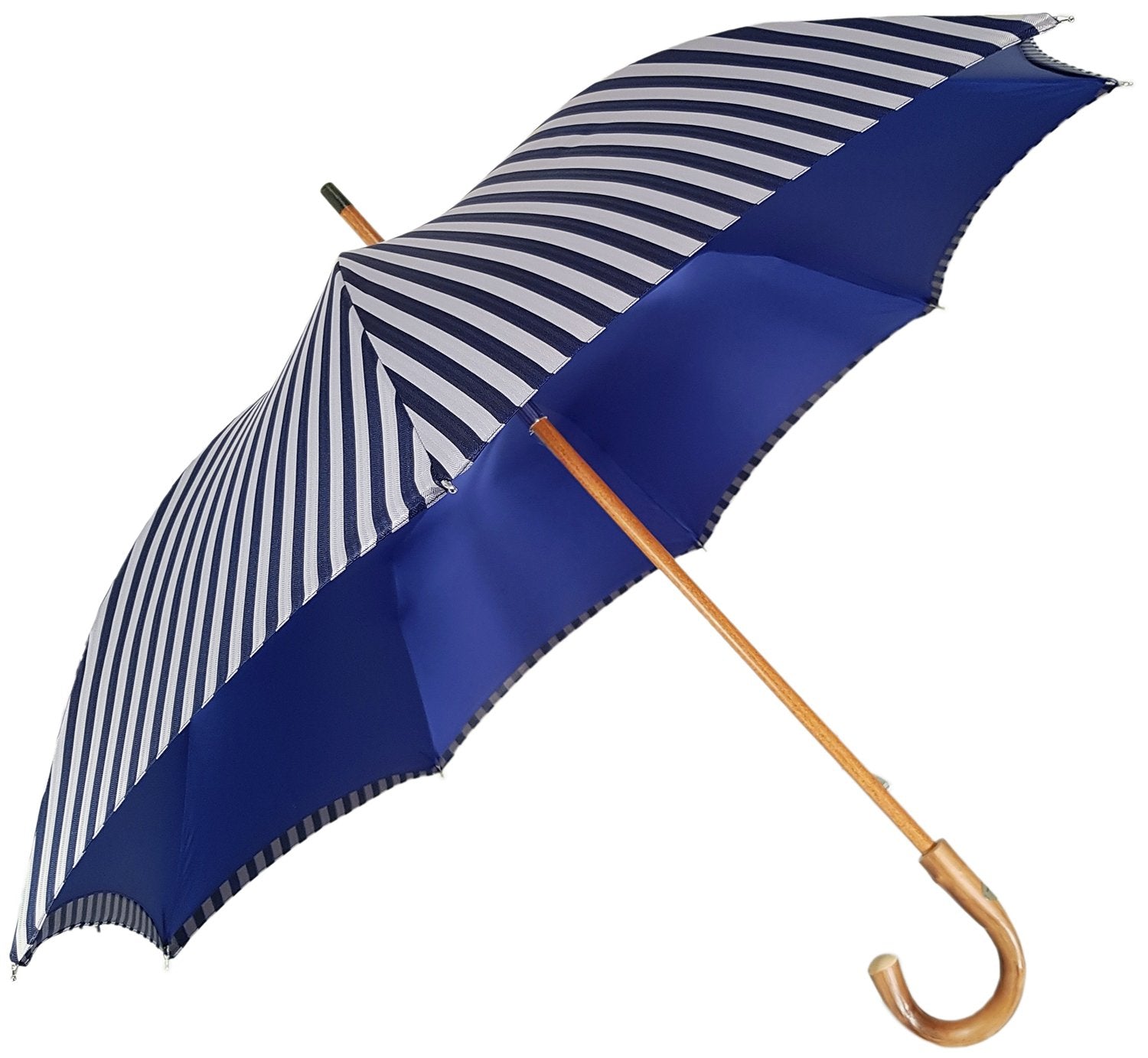 Double Cloth Men's Umbrella - Blue Striped Design – ilMarchesato