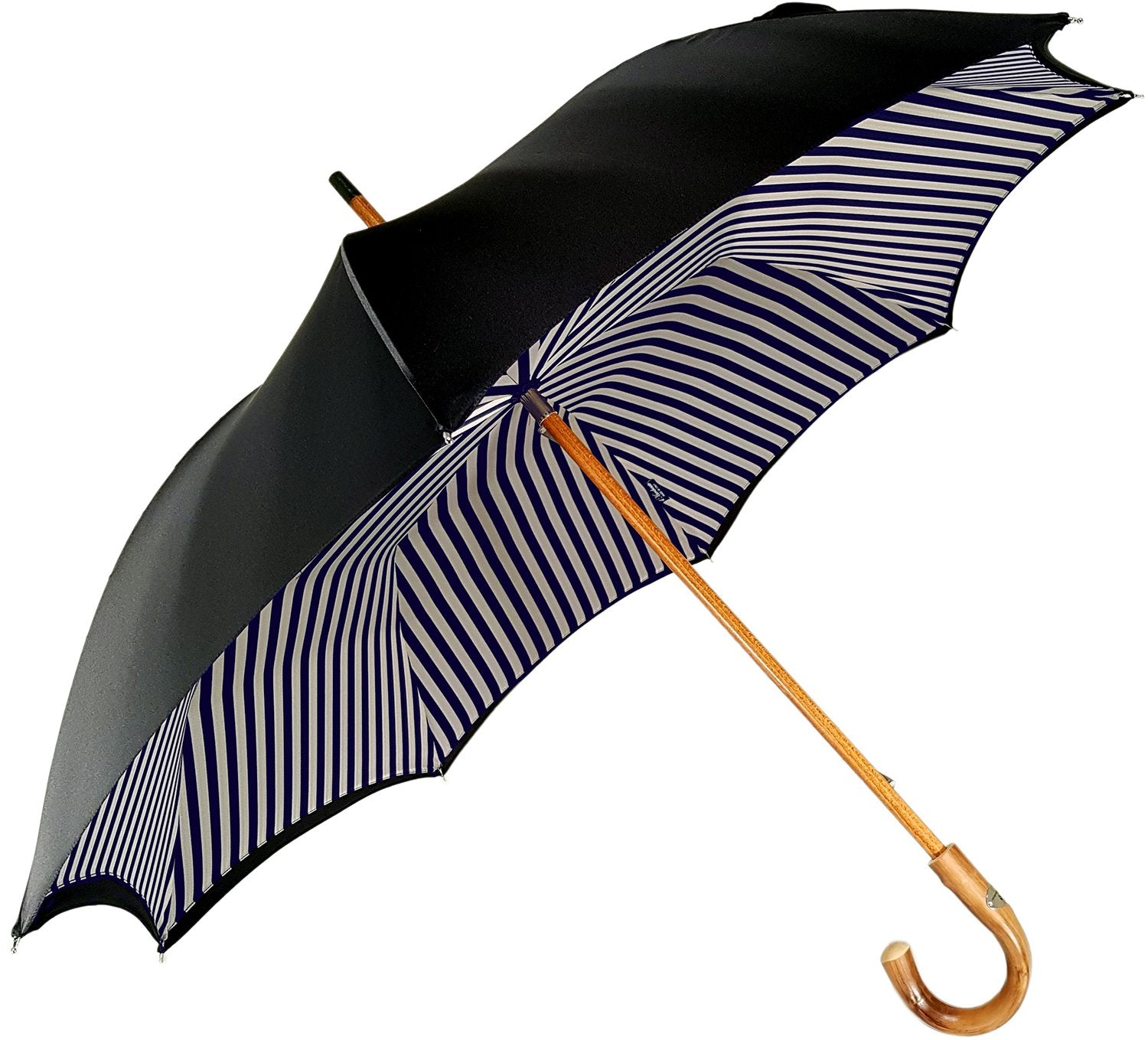 Double Cloth Men's Umbrella - Blue Striped Design – ilMarchesato
