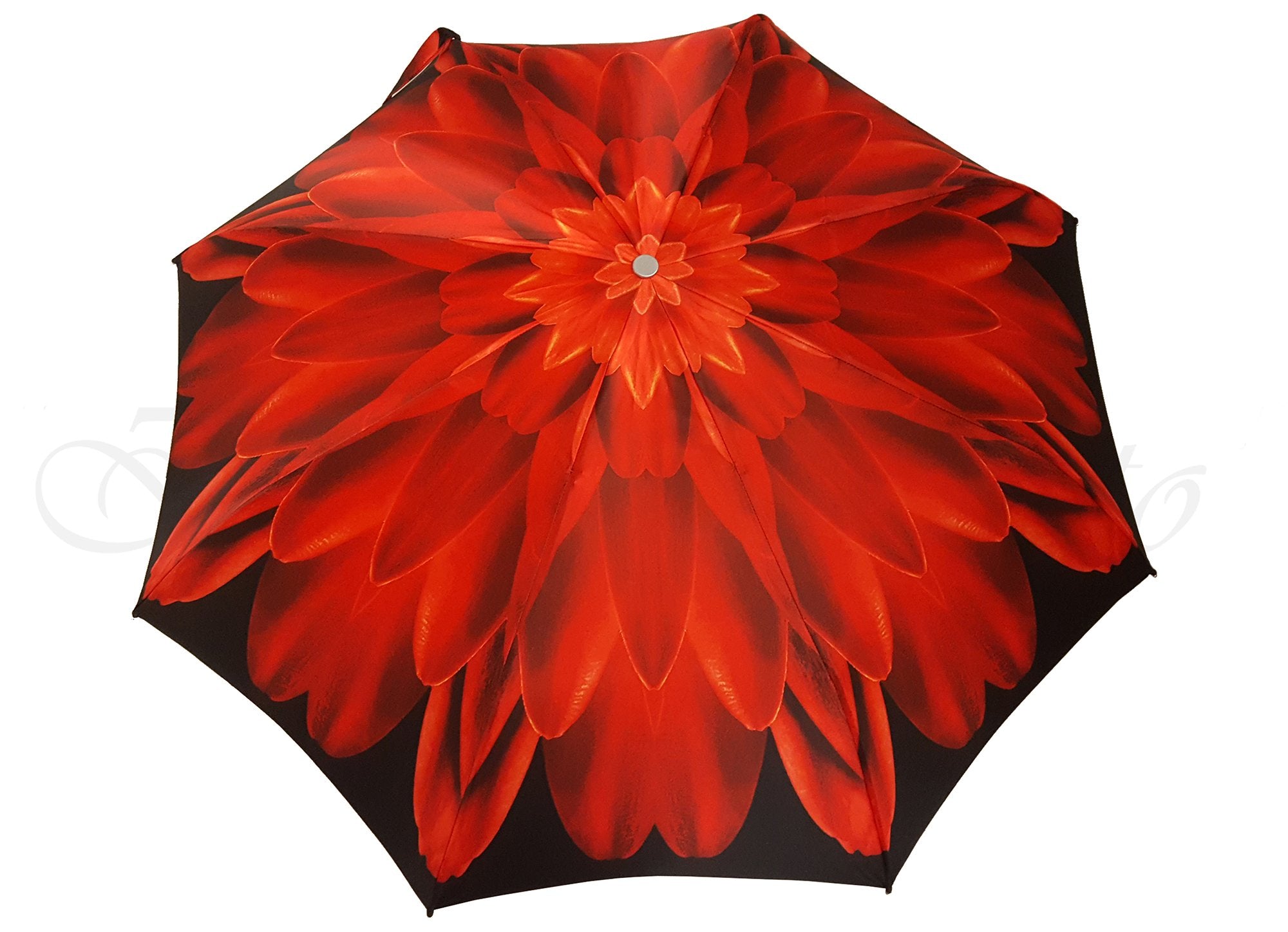 Red Dahlia - Luxury Ladies Umbrella - il-marchesato