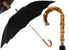 Classic Automatic Black Umbrella With Whanghee Handle - il-marchesato