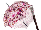 Beautiful Pink Flowered Parasol - il-marchesato