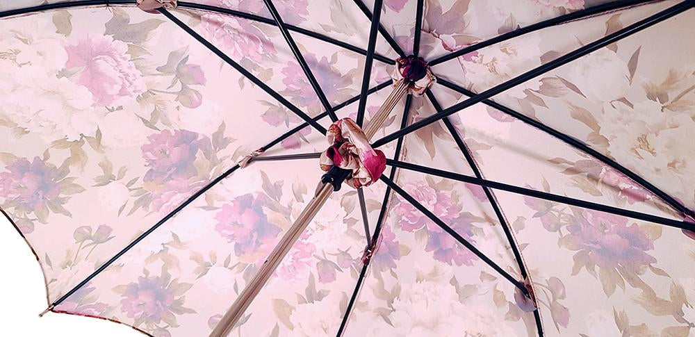 Beautiful Pink Flowered Parasol - il-marchesato