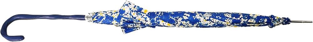 Flowered Marguerite Parasol - Blue Leather Handle - il-marchesato