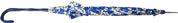 Flowered Marguerite Parasol - Blue Leather Handle - il-marchesato