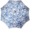 Elegant Parasol With Blue Design On White Background - il-marchesato