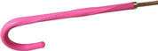 Pink Roses Parasol - Pink Leather Handle - il-marchesato