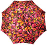 Parasol Multi-Color Floral Umbrella for Women  - Black Leather Handle - il-marchesato