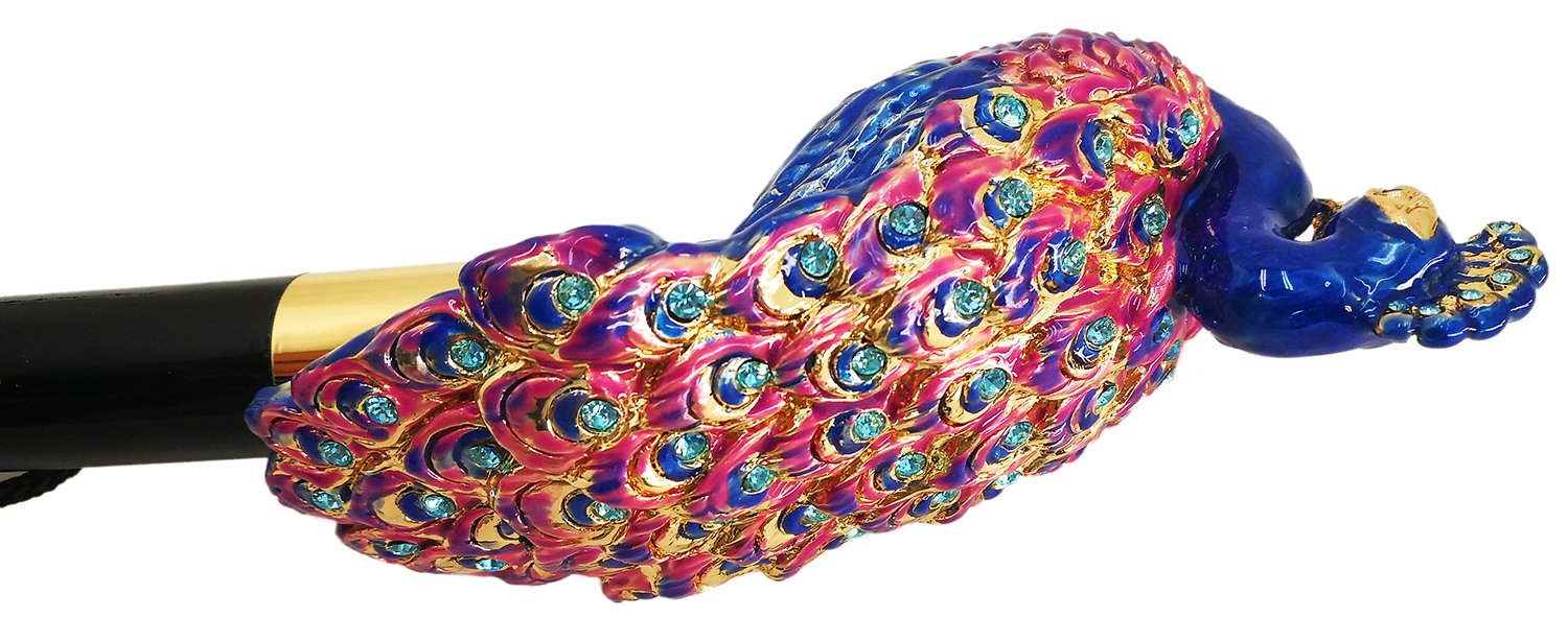Enamelled Peacock Shoehorn By il Marchesato - il-marchesato